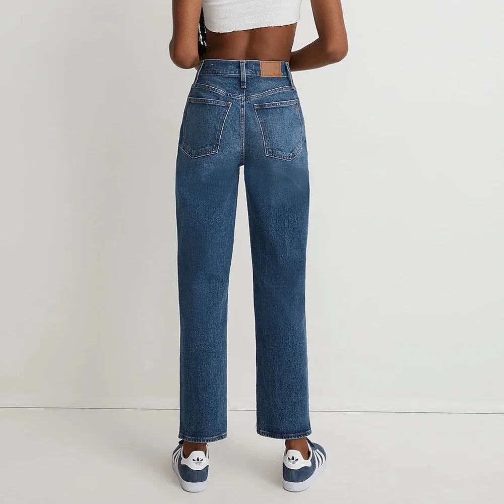 Size 28 Madewell The Perfect Vintage Straight Jean in Mayfield Wash - Picture 6 of 6